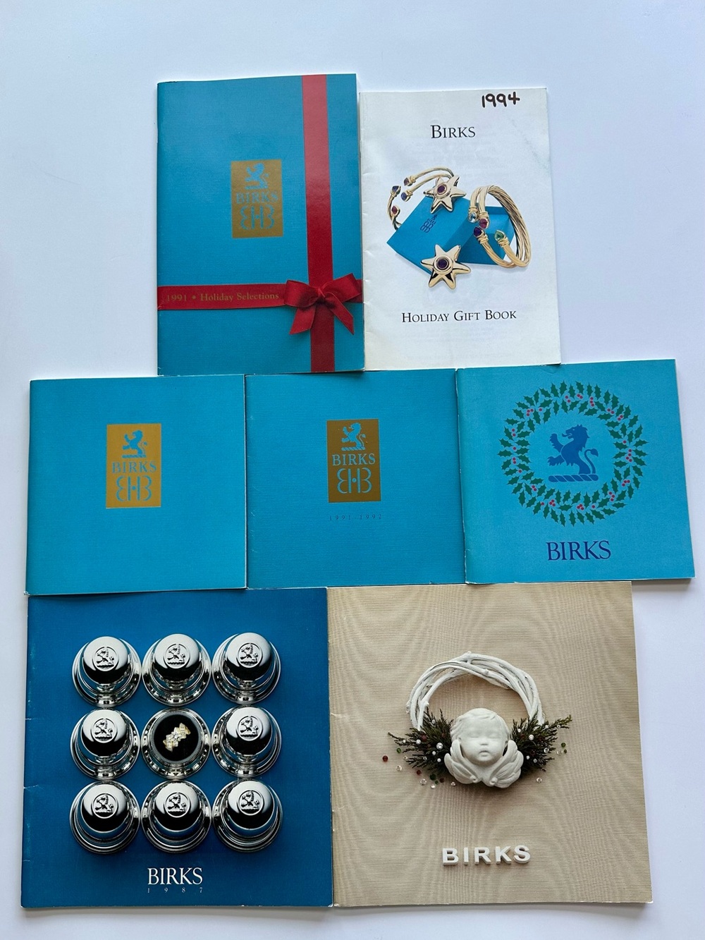 Birks Jewelry & Holiday Catalogue Collection - 7 piece lot
